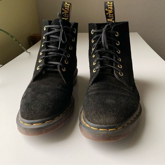 Dr Marten Docs suede ankle boot black size 9 Mens Womens 10 - Picture 4 of 9
